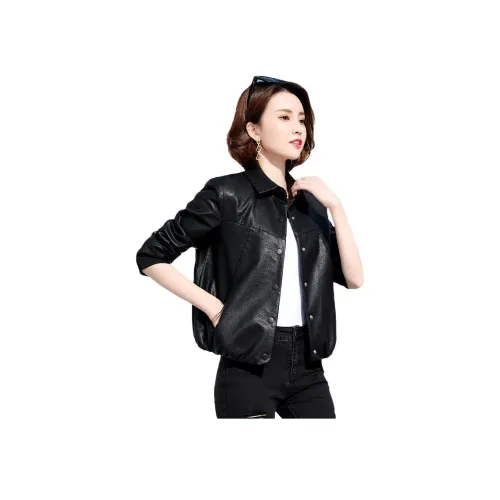 X MOOM Черное Женское Короткое Пальто