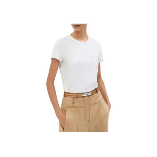 HERMES FW25 T Рубашка Женская Белая