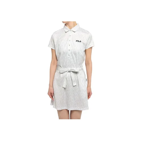 FILA Golf Collection MILD Сетка Короткий рукав Платье Женское