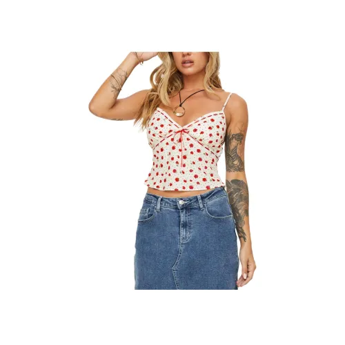 PRINCESS POLLY FONDAR Топ Топ на бретелях Женский Белый Белый