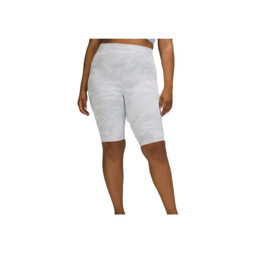 Lululemon Wunder Under Белый камуфляж Женские шорты для йоги