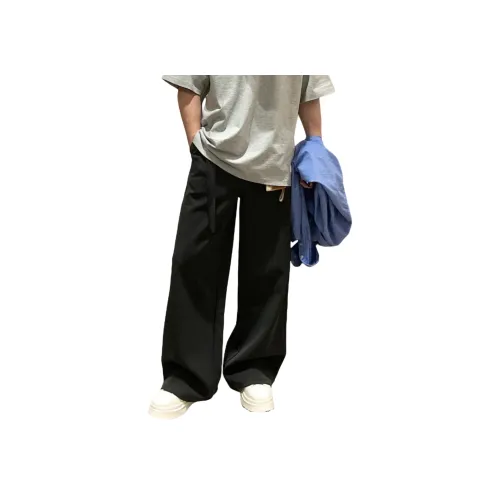 GANGZAI Черные Унисекс Повседневные Брюки