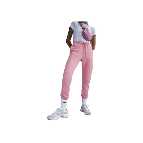 Nike Sportswear Club Вязаные Спортивные Штаны Женские Розовые