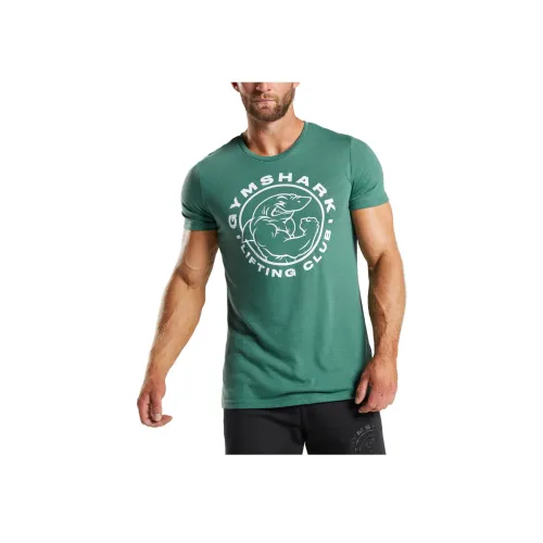 GYMSHARK Зеленый Мужской T-Рубашки