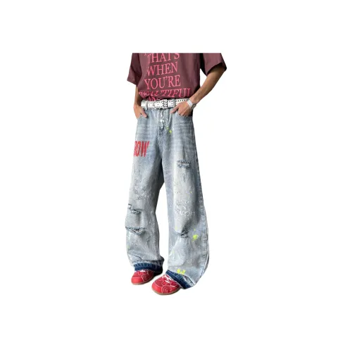 PANDA ADEVIL Синие Унисекс Джинсы