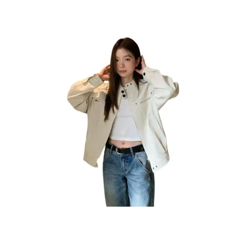 BVODE Экрю Пальто Женские Куртки