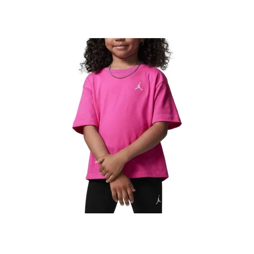 Jordan MJ T-рубашка Пламя Розовый для детей 3-7 лет