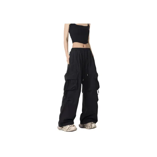 MUCCHIC Черные Женские Карго Брюки