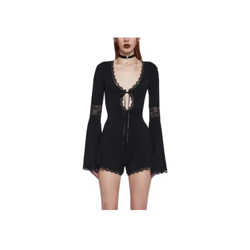 Dolls Kill Черный/Черный Женское боди