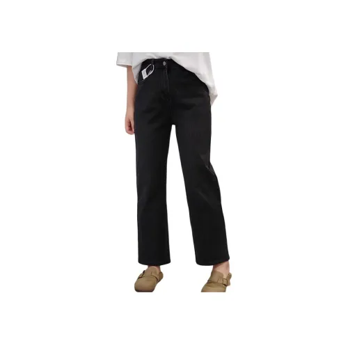 YEARNED Черный Серый Цвет Женские Джинсы