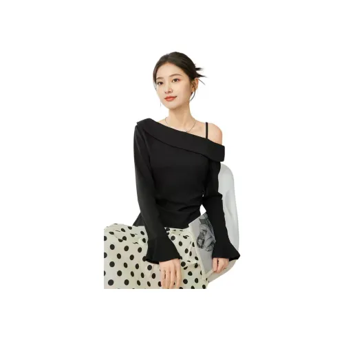 Love to serve Черные Женские Рубашки