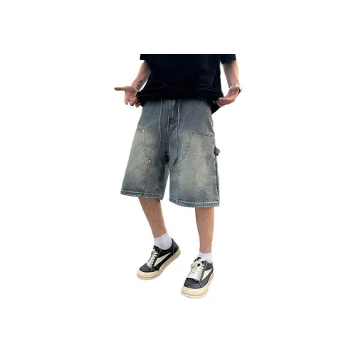 GEOGRE ALEX Blue Men's Denim Shorts GEOGRE ALEX Синий Мужские Джинсовые Шорты