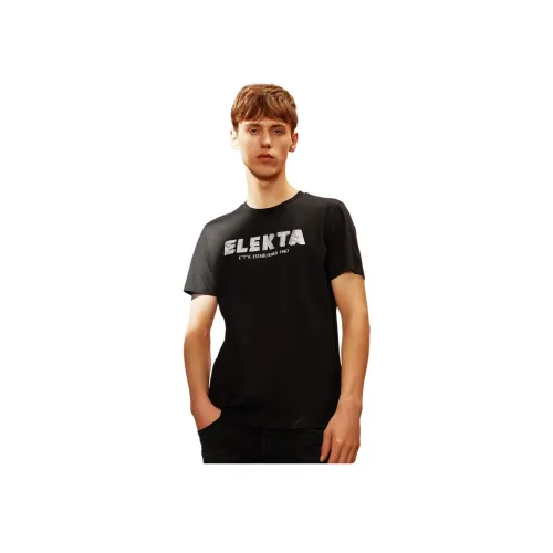 ELEKTA Мужские черные футболки