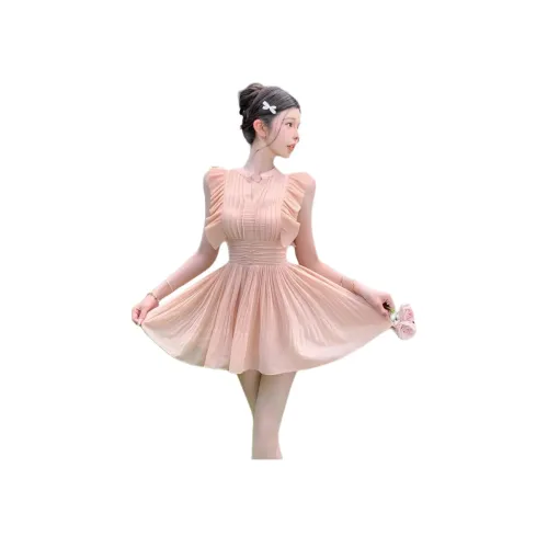 MORii Розовые Женские Платья без Рукавов