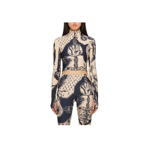 Jean Paul Gaultier CROP TOP Женские Телесный