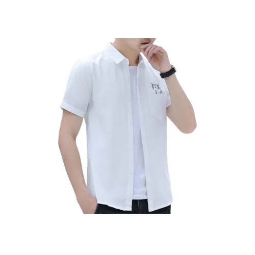 BAISHENGHU Короткий рукав рубашка мужская