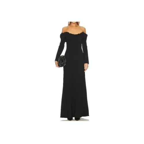 A.L.C. Длинное платье с длинными рукавами женское черное