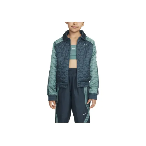 nike Куртка Культура OF Баскетбол Темные джунгли Зеленый Берега Зеленый Темный Морской зеленый Подростки