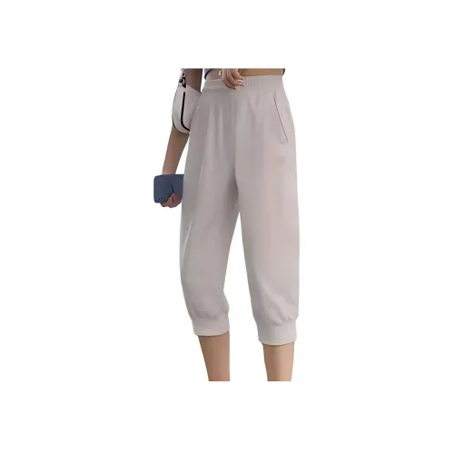 ANTA Вязаные тренировочные брюки женские цвет льняной серый