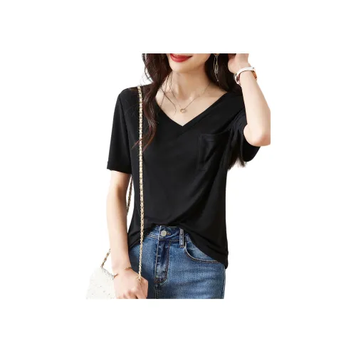 Mo Han Yi Mei T Рубашка Женская Черная