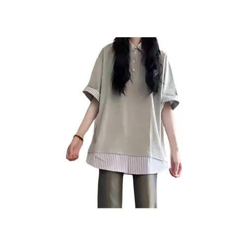 XUBAIHUO Светло-серый Унисекс Поло