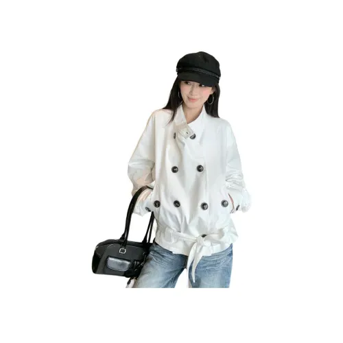 BVODE Белый Женский Тренч