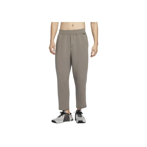 Nike Dri Fit Вязаные Тренировочные Штаны Мужские CAVE Каменный Средний Серый