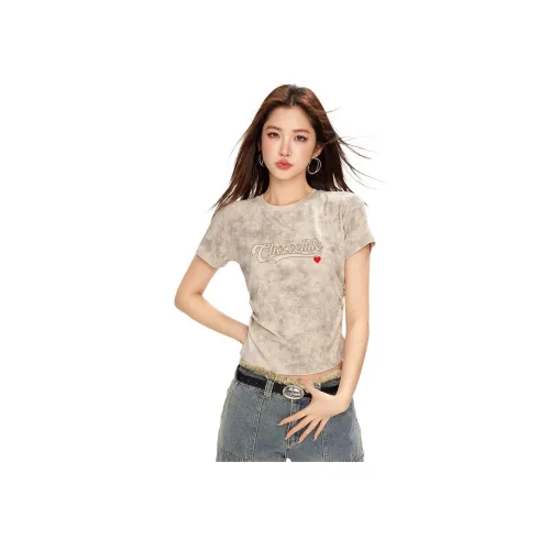 CHOCOOLATE T Рубашка Женская Tie Dye Хаки