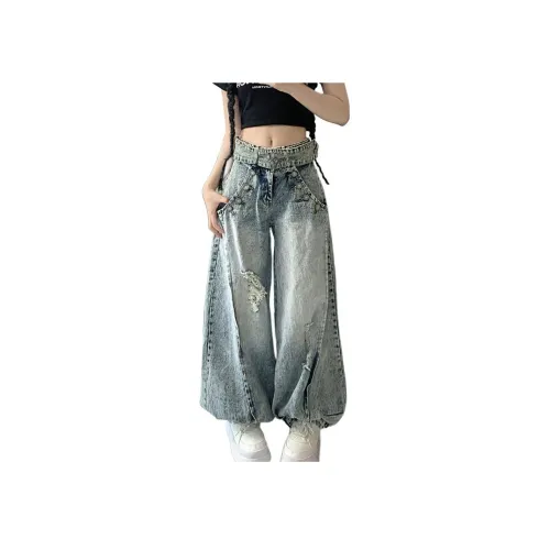 SINKACME Blue Unisex Jeans SINKACME Синий Унисекс Джинсы