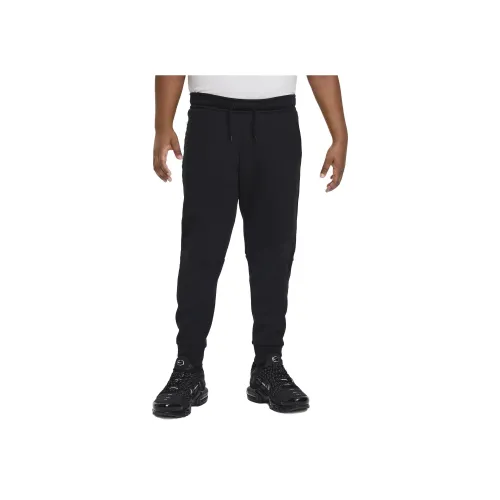 Детские Nike Вязаные Тренировочные Штаны Sportswear Tech Fleece Черные