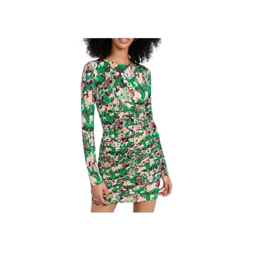 A.L.C. Длинное платье с длинными рукавами женское изумрудного цвета