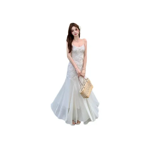 ZCDECO Slip Платье Женское Белое