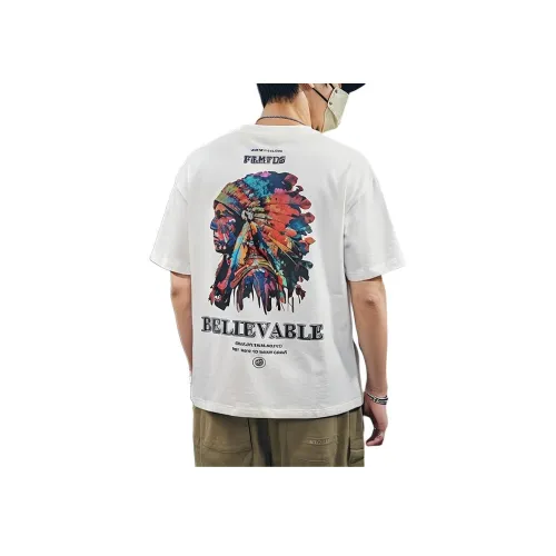 SLLAVIF Белая Мужская T-Рубашка