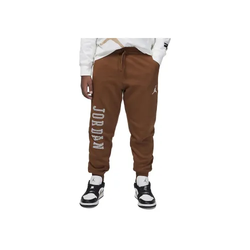 Джордан Свет British Brown KIDS Вязаные Тренировочные Штаны