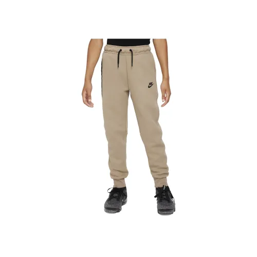Детские Nike Вязаные Тренировочные Штаны Детская Одежда Sportswear Tech Fleece Хаки