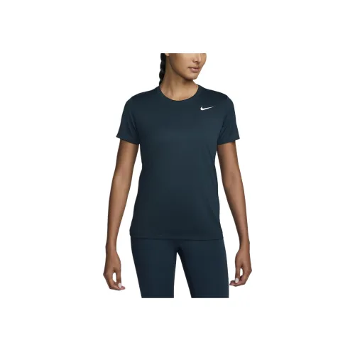 nike Dri Fit T-Shirt Женская Морской Синий