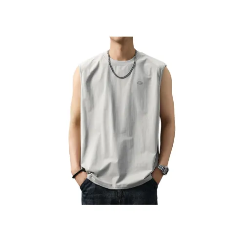 VUAS Летний топ без рукавов свободный крой унисекс