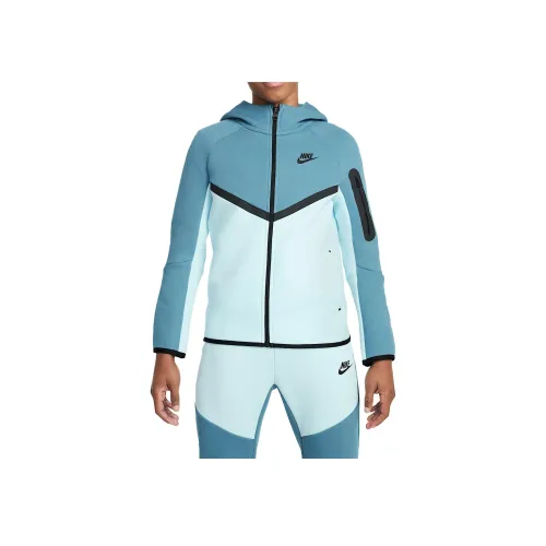 Куртка Nike Sportswear Tech Fleece SS25 синяя детская