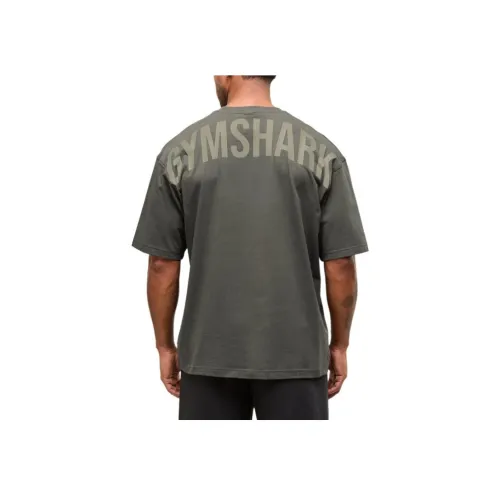 GYMSHARK Пава T Рубашка Мужская Пава Зеленая
