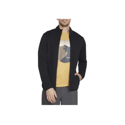 Skechers The Hoodless Толстовка Оттоманка Куртка Куртки Пальто Мужской Черный