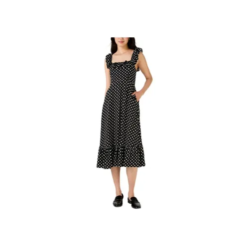 Kate Spade FW24 Sleeveless Dress Women's Classic Black Kate Spade FW24 Без рукавов Платье Женское Классический Черный