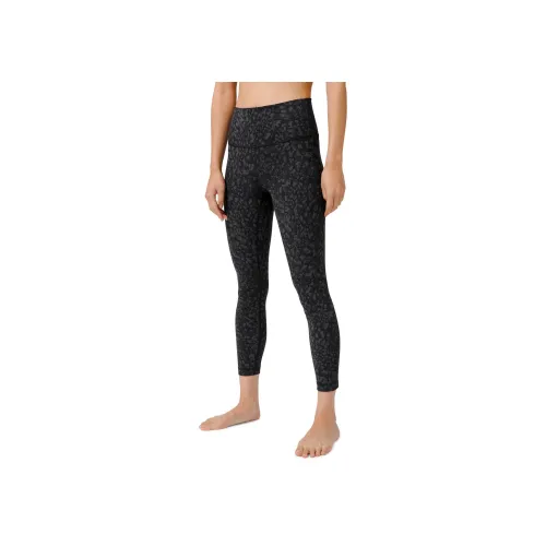 lululemon Wunder Under Спортивные брюки 24' Женские Камуфляж Угольно-черный Смесь