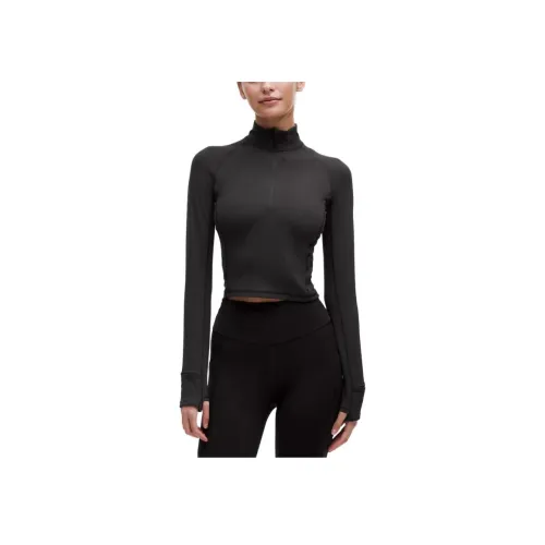 lululemon IT'S RuluRibbed CROP TOP Женские Черный