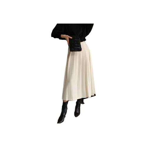 NANING9 Повседневная длинная юбка женская