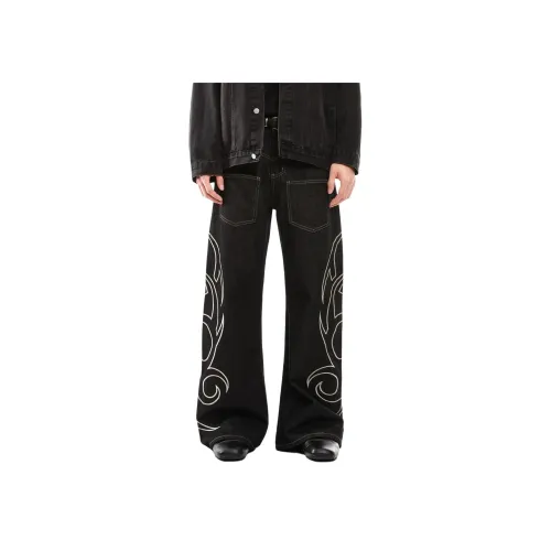 TREND ST Черные Унисекс Джинсы