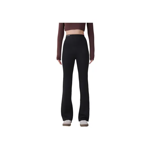 MIIOW Черный Тонкий Флис Женские Леггинсы