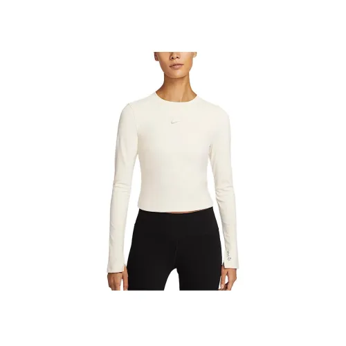 NIKE Dri Fit Светлая слоновая кость Женские футболки