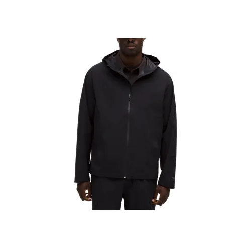 lululemon Эластичный Водонепроницаемый Куртка Мужской Черный