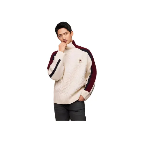 Tommy Hilfiger Экрю YBI Мужские Свитера