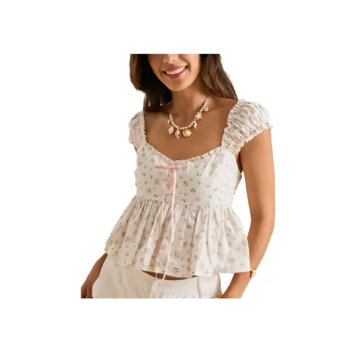 ALTAR'D STATE Annie Floral Babydoll Top Топ на бретелях Женские